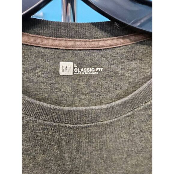 GAP Mens Olive Green Pullover Top Size Large - Picture 5 of 7
